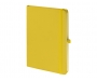 Emotion A5 Luxury Soft Feel Notebook With Pocket - Yellow