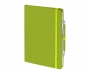Emotion A5 Luxury Soft Feel Notebook & Pens With Pocket - Lime Green