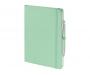 Emotion A5 Luxury Soft Feel Notebook & Pens With Pocket - Pastel Green
