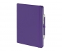 Emotion A5 Luxury Soft Feel Notebook & Pens With Pocket - Purple