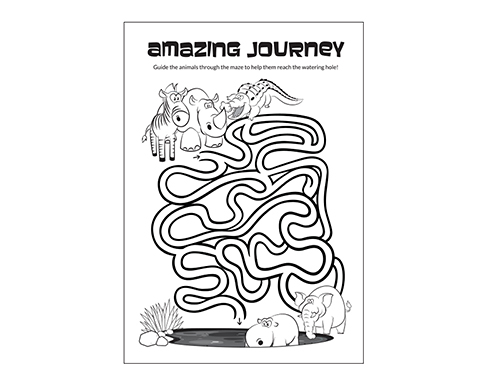 A5 Activity Colouring Books - Zoo