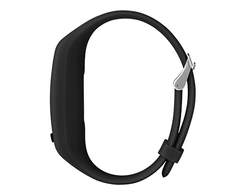 Marathon Silicone Pedometer Bracelet Watch - Black