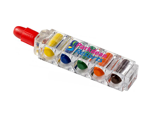 Rainbow Popper Wax Crayons - Clear