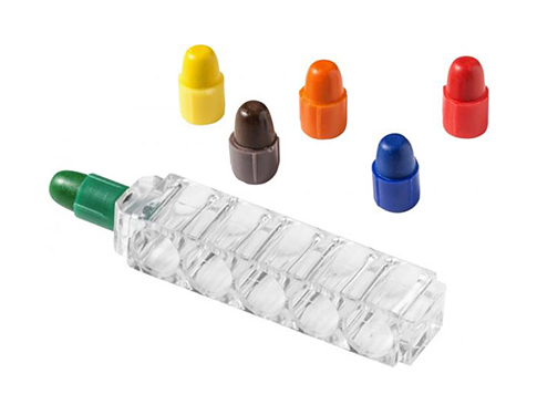 Rainbow Popper Wax Crayons - Clear