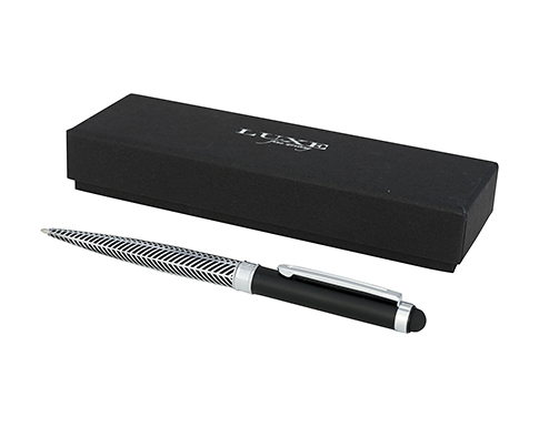Luxe Salvador Stylus Pens Gift Boxed - Black/Silver