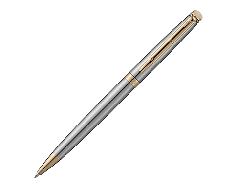 Waterman Hemisphere Stainless Steel Pens - Silver/Gold