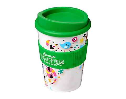 ColourBrite Americano Grip Medio 325ml Take Away Mugs - Green
