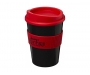 Americano Medio Grip 325ml Take Away Mugs - Black / Red