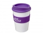 Americano Medio Grip 325ml Take Away Mugs - White / Purple