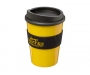 Americano Medio Grip 325ml Take Away Mugs - Yellow / Black