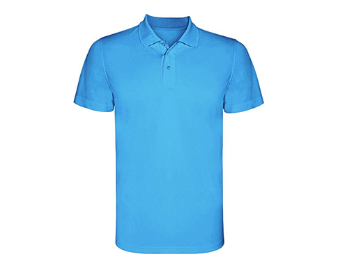 Roly Monzha Technical Sport Kids Polo - Turquoise
