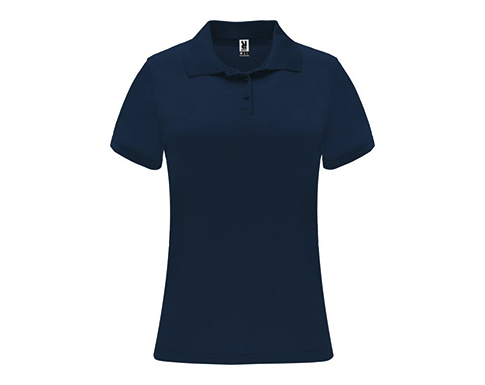 Roly Monzha Womens Technical Sport Polo - Navy Blue
