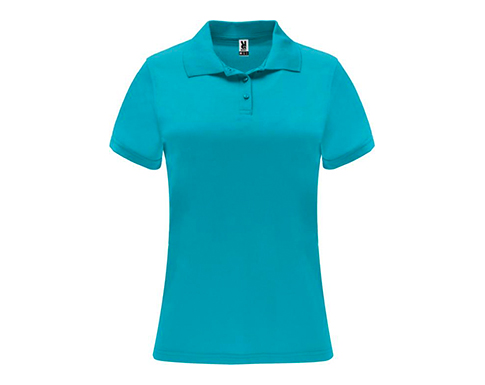 Roly Monzha Womens Technical Sport Polo - Turquoise