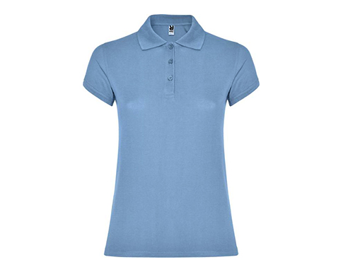 Roly Star Womens Polo Shirts - Sky Blue