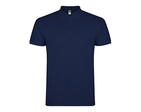 Roly Star Polo Shirts - Navy Blue