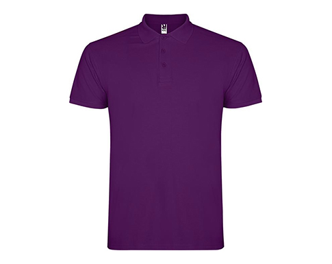 Roly Star Polo Shirts - Purple