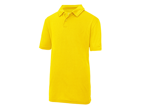 AWDis Kids Performance Polo Shirts - Sun Yellow