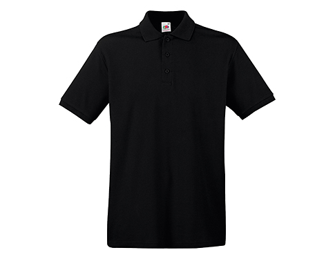 Fruit Of The Loom Premium Polo Shirts - Black