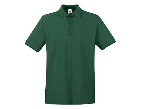 Fruit Of The Loom Premium Polo Shirts - Bottle Green