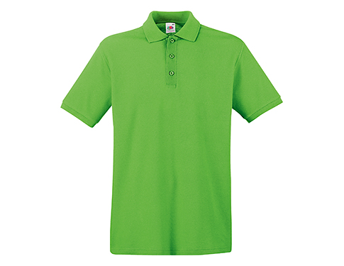 Fruit Of The Loom Premium Polo Shirts - Lime