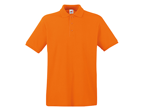 Fruit Of The Loom Premium Polo Shirts - Orange