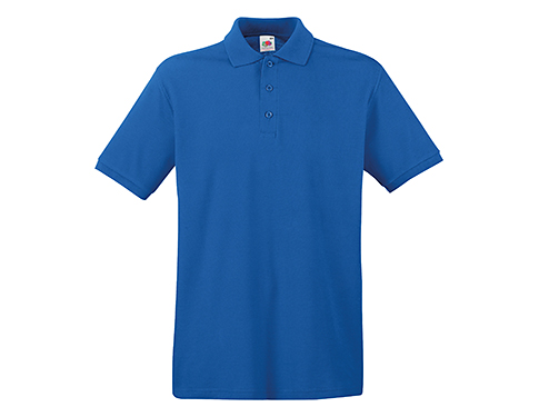 Fruit Of The Loom Premium Polo Shirts - Royal Blue