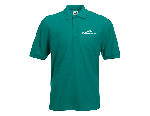 Fruit Of The Loom Value Weight Polo Shirts - Emerald