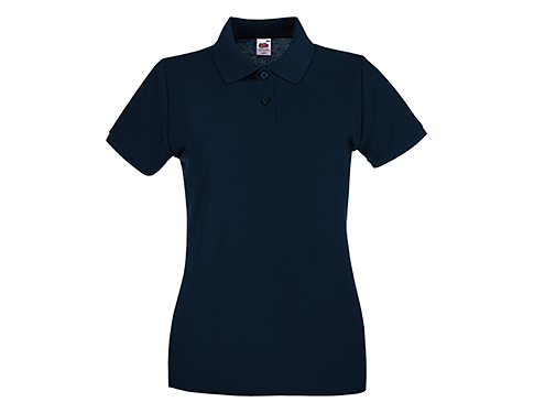 Fruit Of The Loom Women's Fit Polos - Deep Navy