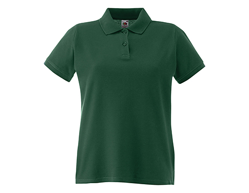 Fruit Of The Loom Women's Fit Polos - Forest Green