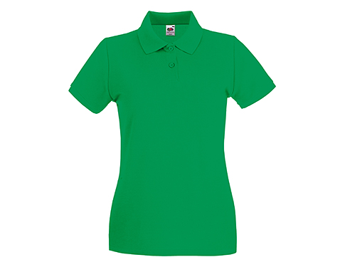 Fruit Of The Loom Women's Fit Polos - Kelly Green