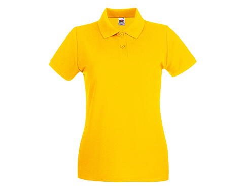 Fruit Of The Loom Women's Fit Polos - Sunflower