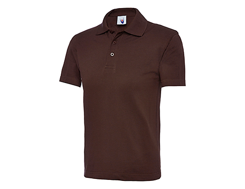 Uneek Childrens Active Polo Shirts - Brown