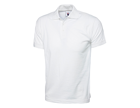 Uneek Grassington Jersey Polo Shirts - White