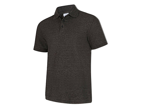 Uneek Olympic Polo Shirts - Charcoal
