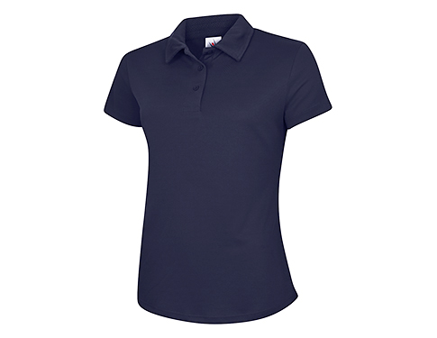 Uneek Baseline Ladies Ultra Cool Polo Shirts - Navy