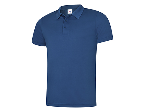 Uneek Mens Super Cool Workwear Polo Shirts - Royal Blue