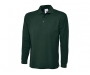 Uneek Long Sleeve Polo Shirts - Bottle Green
