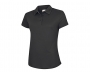 Uneek Baseline Ladies Ultra Cool Polo Shirts - Black