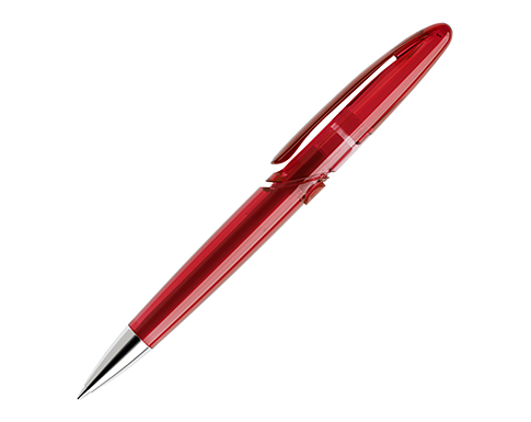 Prodir DS7 Deluxe Pens - Transparent - Cherry Red