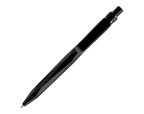 Prodir QS20 Peak Pens - Stone - Satin Metal Clip - Black