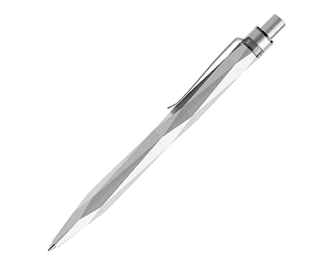 Prodir QS20 Peak Pens - Stone - Satin Metal Clip - Silver
