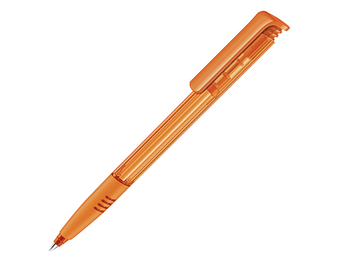 Senator Super Hit Soft Grip Pens Clear - Orange