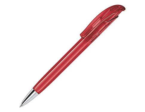 Senator Challenger Deluxe Pens Clear - Cherry Red