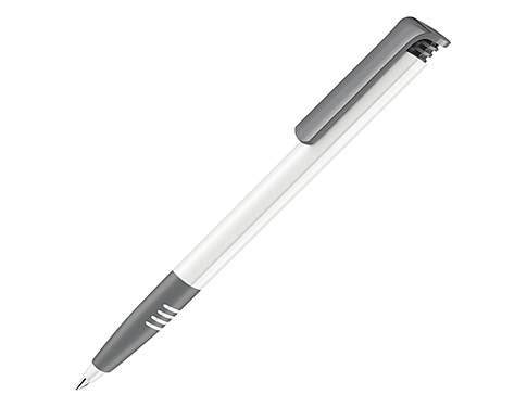 Senator Super Hit Soft Grip Pens Polished - Grey
