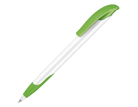 Senator Challenger Basic Soft Grip Pens Polished - Lime Green