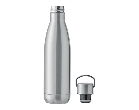 Marshall 500ml Recycled Stainless Steel Vacuum Insulated Metal Bottles - Silver
