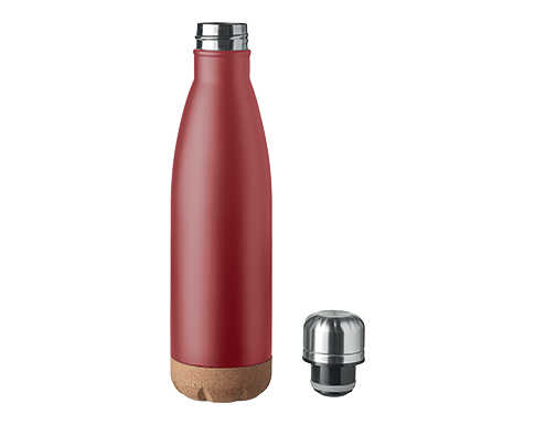 Mentz 500ml Stainless Steel Vacuum Insulated Drinks Bottles - Burgundy