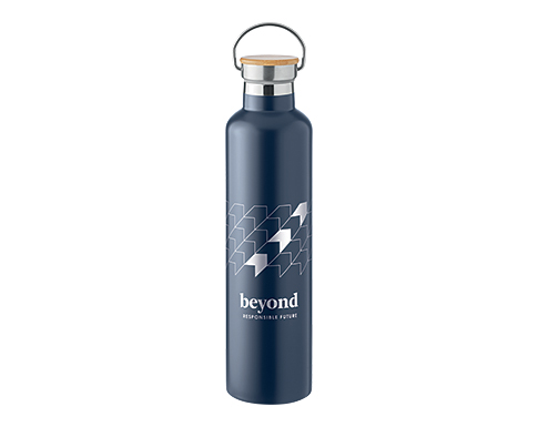 Hudson 1 Litre Vacuum Insulated Drinking Bottles - Navy Blue