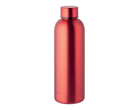 Liberty 500ml Vacuum Insulated Recycled Stainless Steel Water Bottles - Red