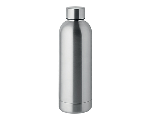 Liberty 500ml Vacuum Insulated Recycled Stainless Steel Water Bottles - Silver